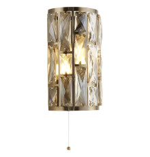 Бра Searchlight 6582-2AB Bijou 2Lt Wall Light - Antique Brass & Champagne Glass