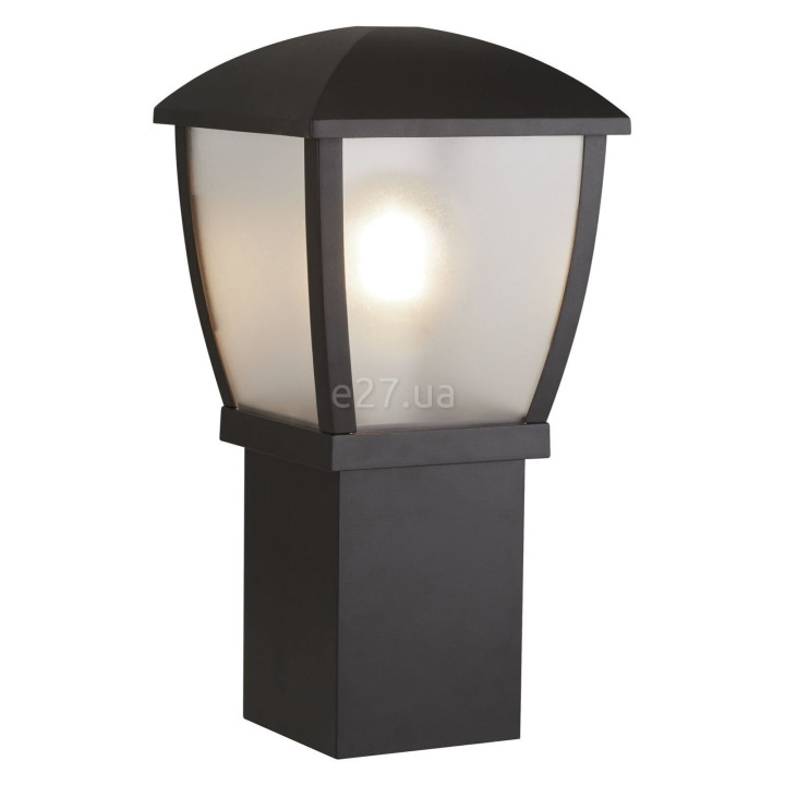 Парковий світильник Searchlight 6591-450 Seattle Outdoor Post - Black & Clear Frosted Panels, IP44 · Searchlight · searchlight-6591-450