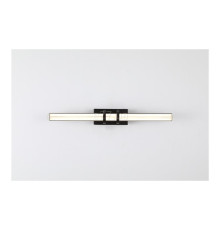 Підсвітка для дзеркала Searchlight 66412BK Parma LED Wall Light, Matt Black Metal & Clear Glass, 10 Вт, 320 лм, 3000К