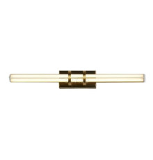 Підсвітка для дзеркала Searchlight 66412SB Parma LED Wall Light, Satin Brass Metal & Clear Glass, 10 Вт, 432 лм, 3000К