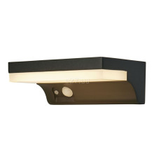 Настінний світильник Searchlight 67417BK Solar Wall Light - Black Metal & Frost PC, 2 Вт, 170 лм, 3000K