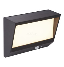 Настінний світильник Searchlight 67418BK Solar Wall Light - Black Metal & Frost PC, 2 Вт, 120 лм, 3000K