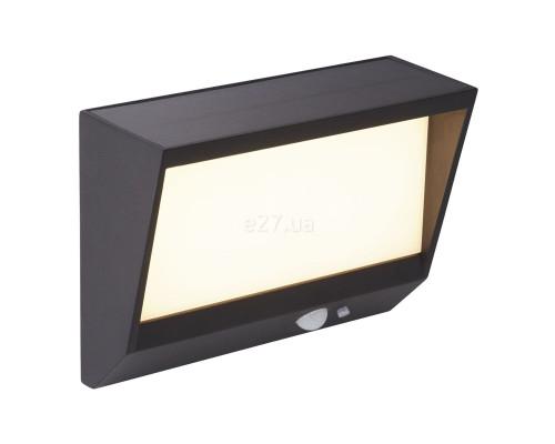 Настінний світильник Searchlight 67418BK Solar Wall Light - Black Metal & Frost PC, 2 Вт, 120 лм, 3000K