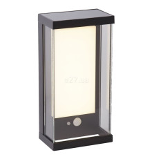 Настінний світильник Searchlight 67419BK Solar Wall Light - Black Metal & Frost PC, 2 Вт, 90 лм, 3000K