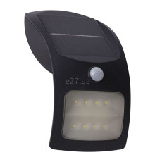Настінний світильник Searchlight 67420BK-PIR Solar LED Wall Light With PIR - Black ABS & Frost PC, 1.8 Вт, 180 лм, 3000K