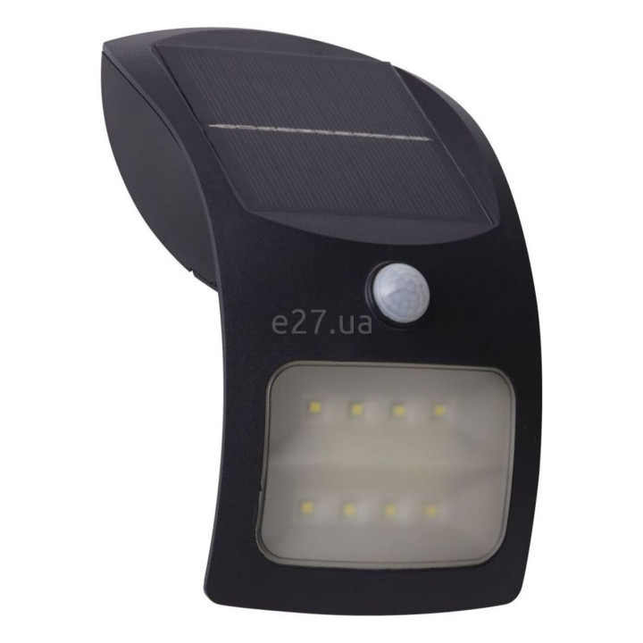Настінний світильник Searchlight 67420BK-PIR Solar LED Wall Light With PIR - Black ABS & Frost PC, 1.8 Вт, 180 лм, 3000K · Searchlight · searchlight-67420bk-pir
