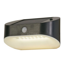 Настінний світильник Searchlight 67421BK-PIR Solar LED Wall Light with PIR - Grey ABS & Clear PC, 1.2 Вт, 120 лм, 3000K
