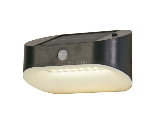 Настінний світильник Searchlight 67421BK-PIR Solar LED Wall Light with PIR - Grey ABS & Clear PC, 1.2 Вт, 120 лм, 3000K