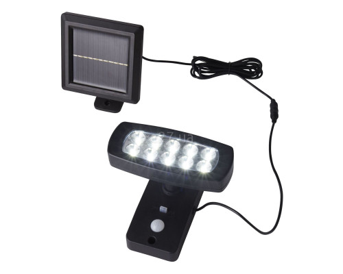 Настінний світильник Searchlight 67423BK-PIR Solar LED Wall Light - Black ABS & Clear PC, 2.5 Вт, 250 лм, 3000K