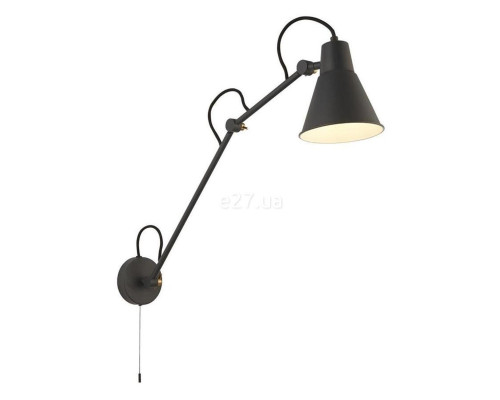 Бра Searchlight 7403GY Swing Arm Wall Light - Grey & Gold Metal