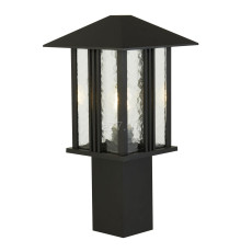 Парковий світильник Searchlight 7925-450 Venice 450mm Outdoor Post - Black Metal With Water Glass,IP44