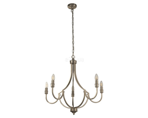 Люстра Searchlight 82915-5SS Lodge 5Lt KD Chandelier - Satin Silver