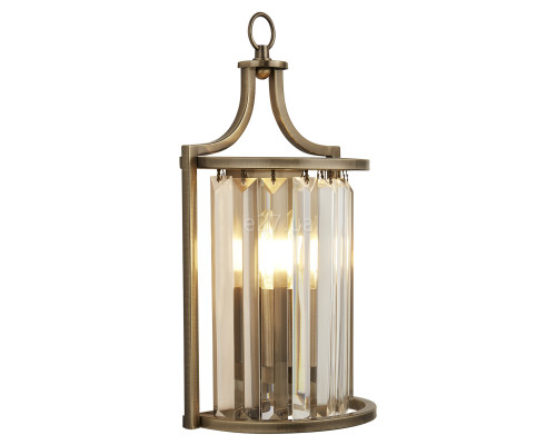 Бра Searchlight 8571AB Victoria Wall Light - Chrome Metal & Clear Crystal