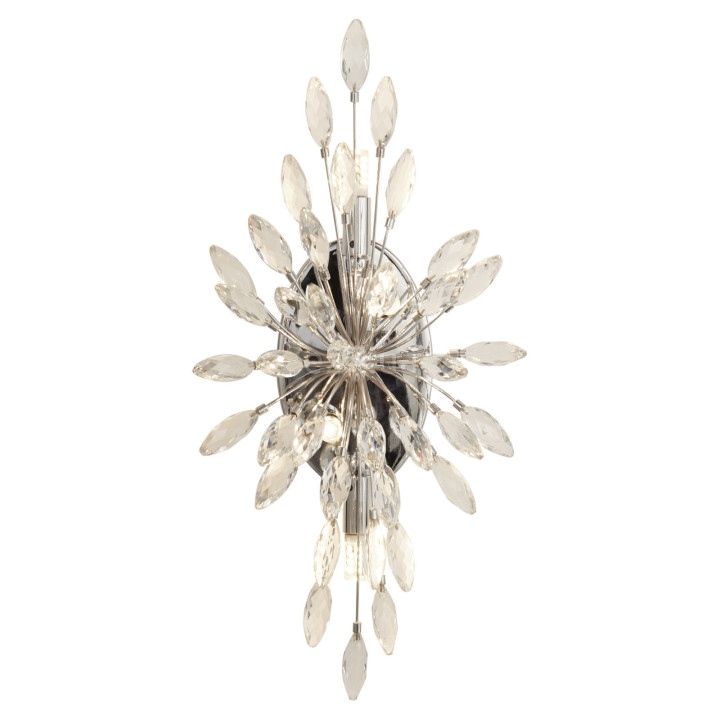 Бра Searchlight 86012-4CC Peacock 4Lt Wall Light - Chrome with Clear Crystal · Searchlight · searchlight-86012-4cc