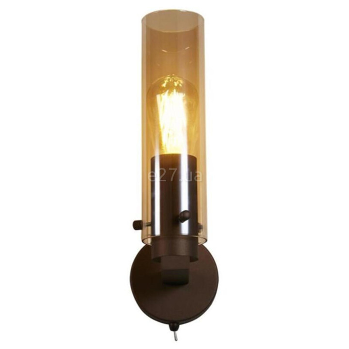 Бра Searchlight 88920-1MO Sweden II 1Lt Wall Light - Mocha Metal & Amber Glass · Searchlight · searchlight-88920-1mo
