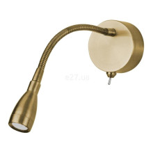 Бра Searchlight 9917SB Flexy LED Adjustable Wall Light -Satin Brass, 0.8 Вт, 71 лм, 6500К · Searchlight · searchlight-9917sb