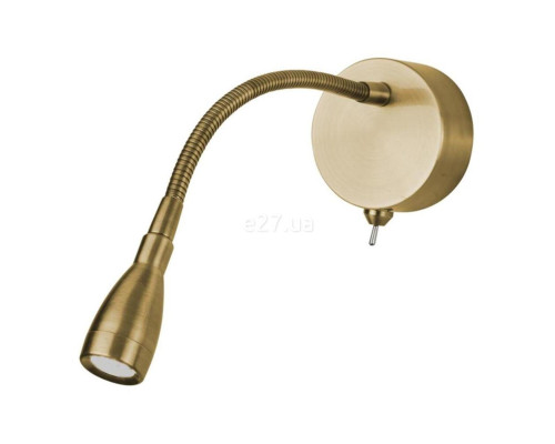 Бра Searchlight 9917SB Flexy LED Adjustable Wall Light -Satin Brass, 0.8 Вт, 71 лм, 6500К