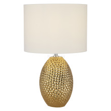 Настільна лампа Searchlight EU1034-1GO Nadine Table Lamp - Gold Ceramic & Cream Shade · Searchlight · searchlight-eu1034-1go