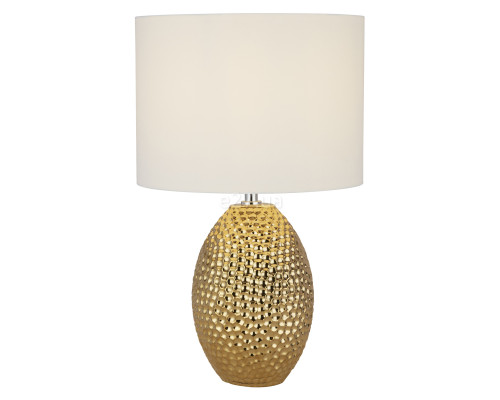 Настільна лампа Searchlight EU1034-1GO Nadine Table Lamp - Gold Ceramic & Cream Shade