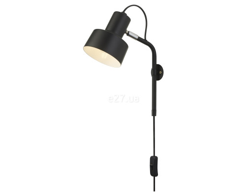 Бра Searchlight EU60228BK x Conical Plug-in Wall Light - Black