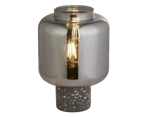 Настільна лампа Searchlight EU60245SM x Vessel Table Lamp - Terrazzo Base With Smoke Glass Shade