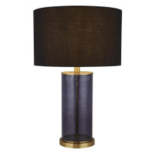 Настільна лампа Searchlight EU60715BL x Liberty Table Lamp - Blue Glass with Black Shade · Searchlight · searchlight-eu60715bl