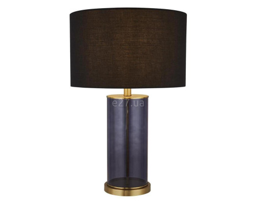 Настільна лампа Searchlight EU60715BL x Liberty Table Lamp - Blue Glass with Black Shade