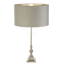 Настільна лампа Searchlight EU81214GY Whitby Table Lamp - Chrome Metal & Grey Velvet Shade