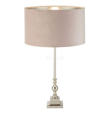 Настільна лампа Searchlight EU81214PI Whitby Table Lamp - Chrome Metal & Pink Velvet Shade