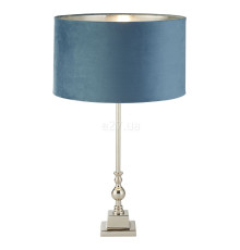 Настільна лампа Searchlight EU81214TE Whitby Table Lamp - Chrome Metal & Teal Velvet Shade