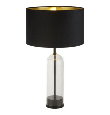Настільна лампа Searchlight EU81710BK Oxford Table Lamp - Glass, Black Metal, Marble & Velvet Shade