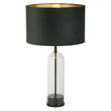 Настільна лампа Searchlight EU81711GR Oxford Table Lamp - Glass, Black Metal, Marble & Green Shade · Searchlight · searchlight-eu81711gr