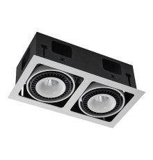 Точковий світильник Skarlat 61242 Suil RGL7116-2 2x18W WH+BK 4000K, 18 Вт, 2770 лм, 4000K