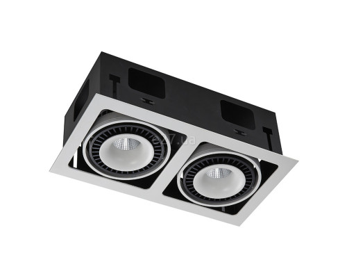 Точковий світильник Skarlat 61242 Suil RGL7116-2 2x18W WH+BK 4000K, 18 Вт, 2770 лм, 4000K