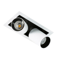 Точковий світильник Skarlat 61157 Blis RGL7117-2 2x12W WH+BK 3000K, 2 Вт, 1540 лм, 3000K