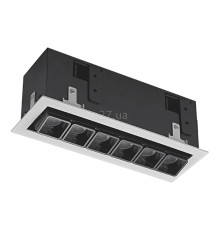 Точковий світильник Skarlat 60641 Rete RSL74109 6x2W WH+BK 3000K, 2 Вт, 740 лм, 3000K