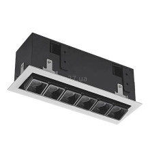 Точковий світильник Skarlat 26751 Rete RSL74109 6x2W WH+BK 4000K, 2 Вт, 740 лм, 4000K