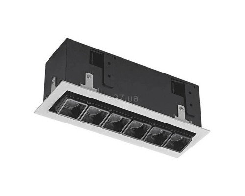 Точковий світильник Skarlat 26751 Rete RSL74109 6x2W WH+BK 4000K, 2 Вт, 740 лм, 4000K