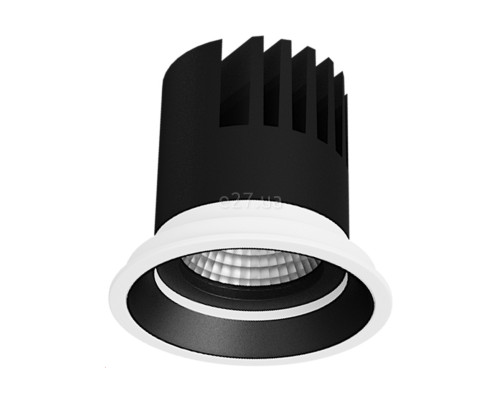 Точковий світильник Skarlat 61221 Geometrie RSL74132 7W WH+BK 3000K, 7 Вт, 415 лм, 3000K