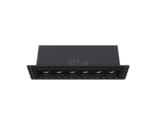 Точковий світильник Skarlat 61145 Lens RSL74146 6x2W BK 3000K, 2 Вт, 820 лм, 3000K