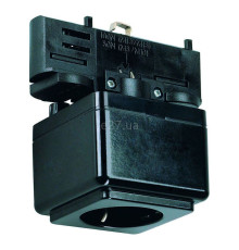 Елемент трекової системи SLV 145700 Power Socket Adapter For Eutrac 3Phase Surface Track