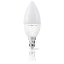 Лампа світлодіодна Titanum 24997 , C37 6W 4100K E14, 250° · TITANUM · titanum-tlc3706144