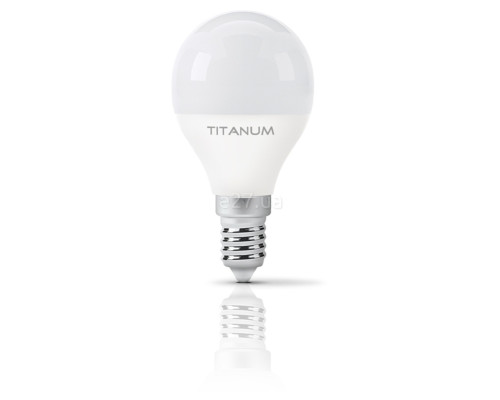 Лампа світлодіодна Titanum 25680 , G45 6W 3000K E14, 210°