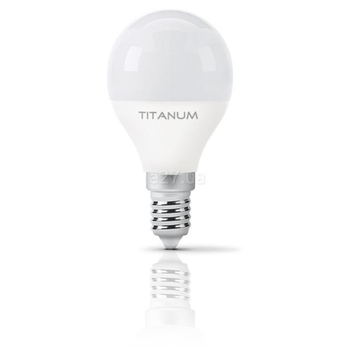 Лампа світлодіодна Titanum 25680 , G45 6W 3000K E14, 210° · TITANUM · titanum-tlg4506143