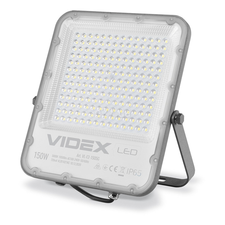 Прожектор Videx 26172 Premium VL-F2-1505G, 150 Вт, 19500 лм, 5000K · VIDEX · videx-vl-f2-1505g