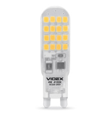 Лампа світлодіодна Videx 25755 E Series VL-G9S-04224, G9 4W 4100K G9, 300°