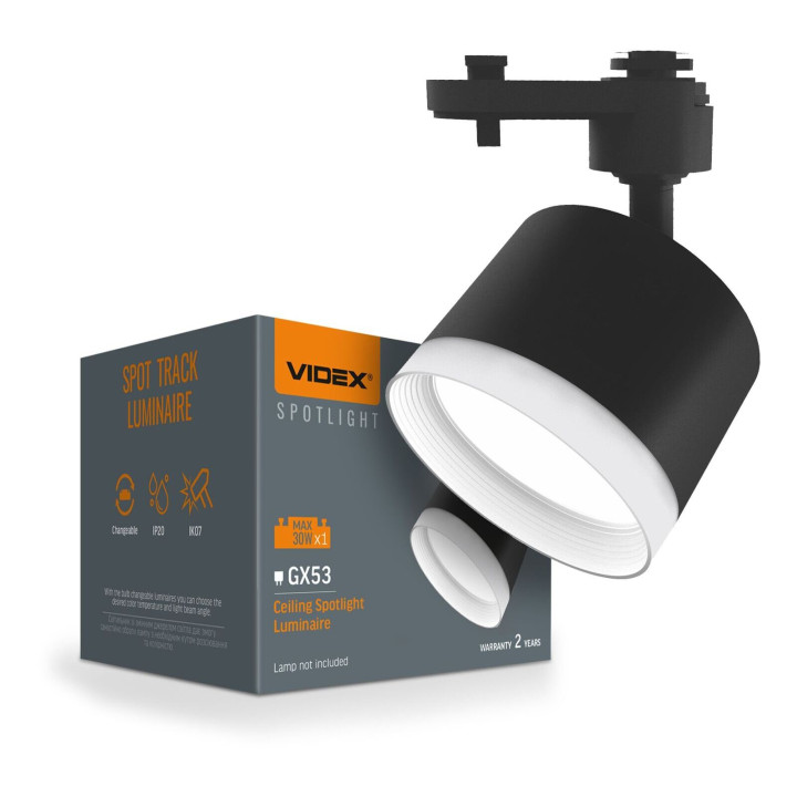 Трековий світильник Videx 28433 VL-SPF17C-BP · VIDEX · videx-vl-spf17c-bp
