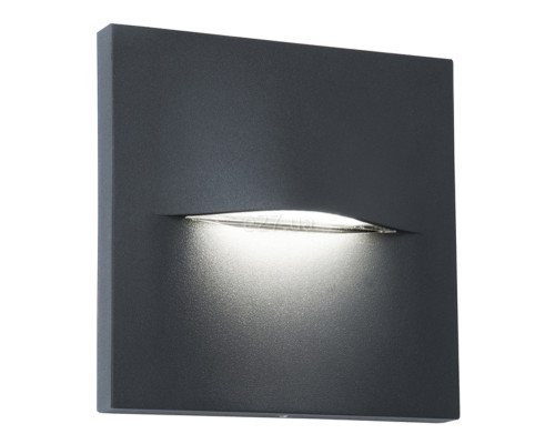 Настінний світильник Viokef 4298400 Wall Lamp Dark Grey Square 140x140 Vita, 3 Вт, 170 лм, 3000К