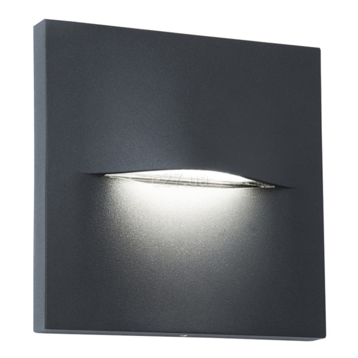 Настінний світильник Viokef 4298400 Wall Lamp Dark Grey Square 140x140 Vita, 3 Вт, 170 лм, 3000К · Viokef · viokef-4298400