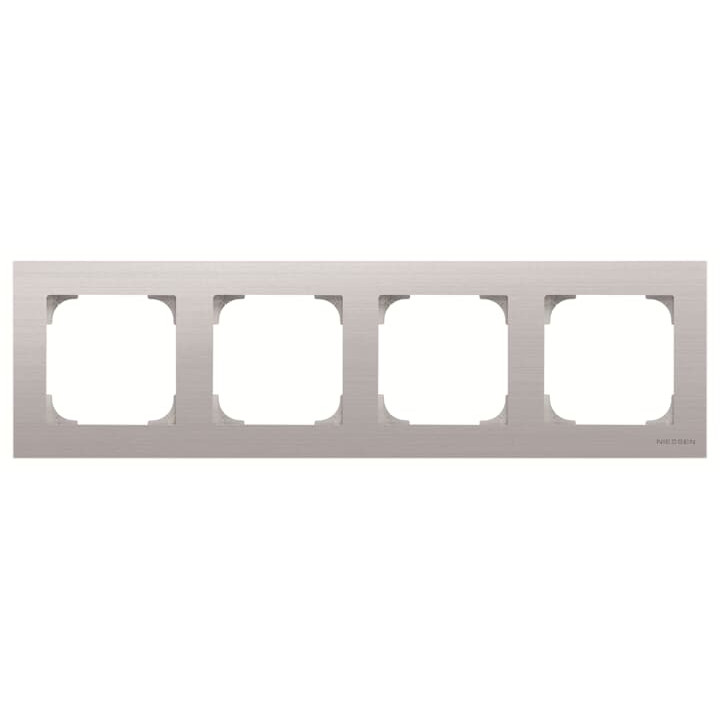 Чотиримісна рамка ABB серія Sky 2CLA857400A1401 8574 AI сталь · ABB · uk/chotirimisna-ramka-abb-sky-2cla857400a1401-8574-ai-stal
